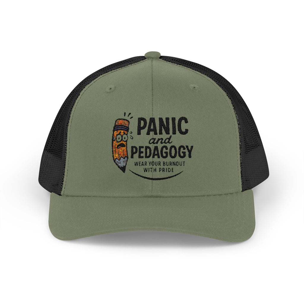 Panic and Pedagogy Snapback Trucker Cap