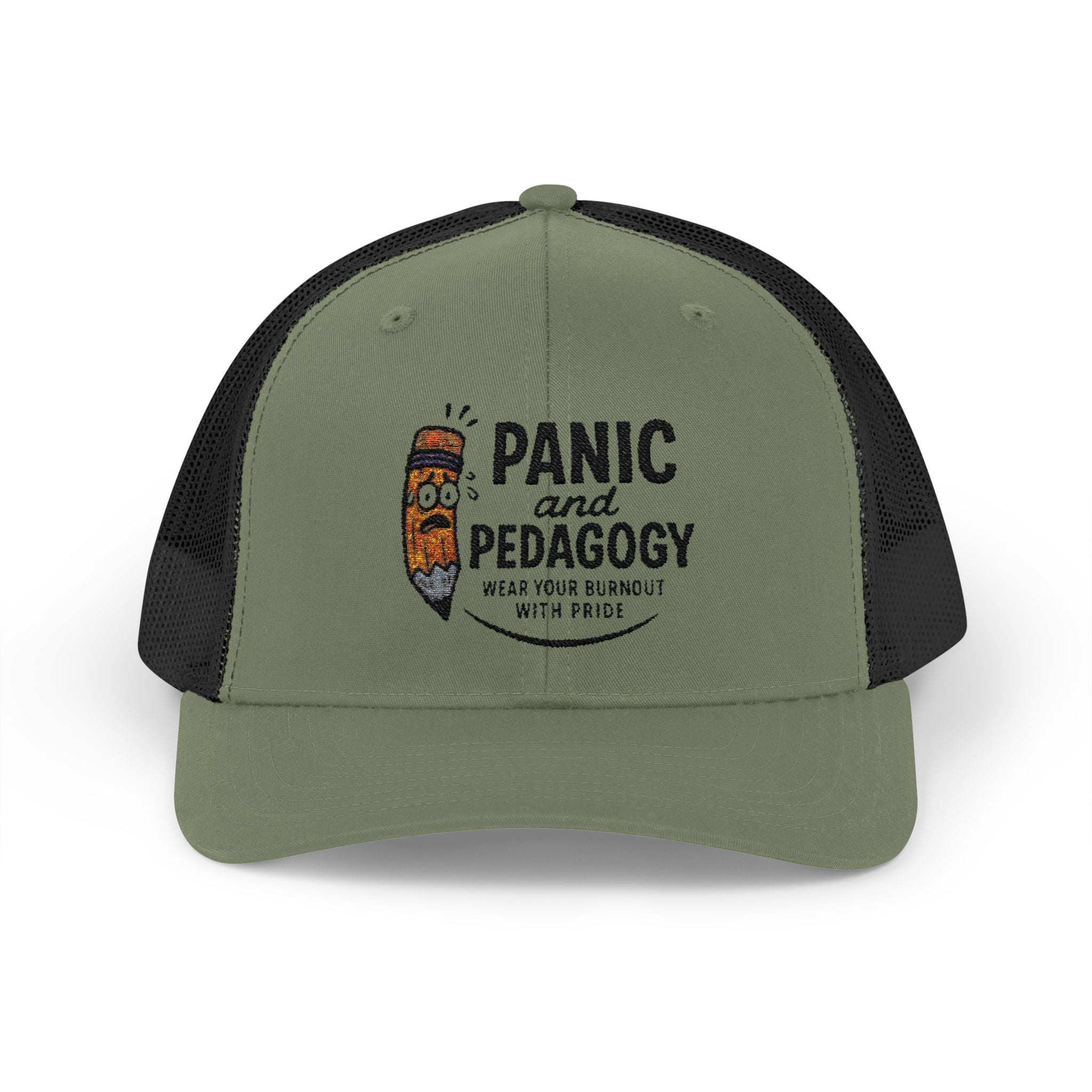 Panic and Pedagogy Snapback Trucker Cap