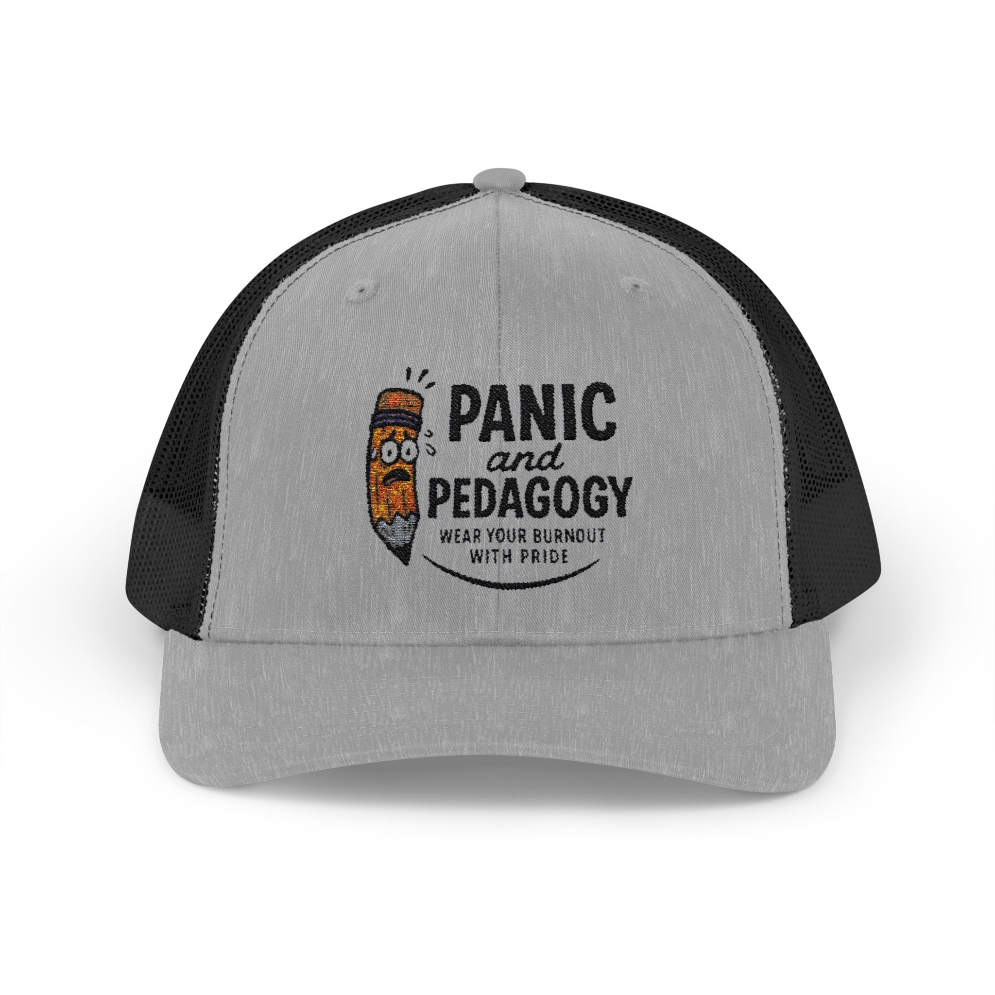 Panic and Pedagogy Snapback Trucker Cap