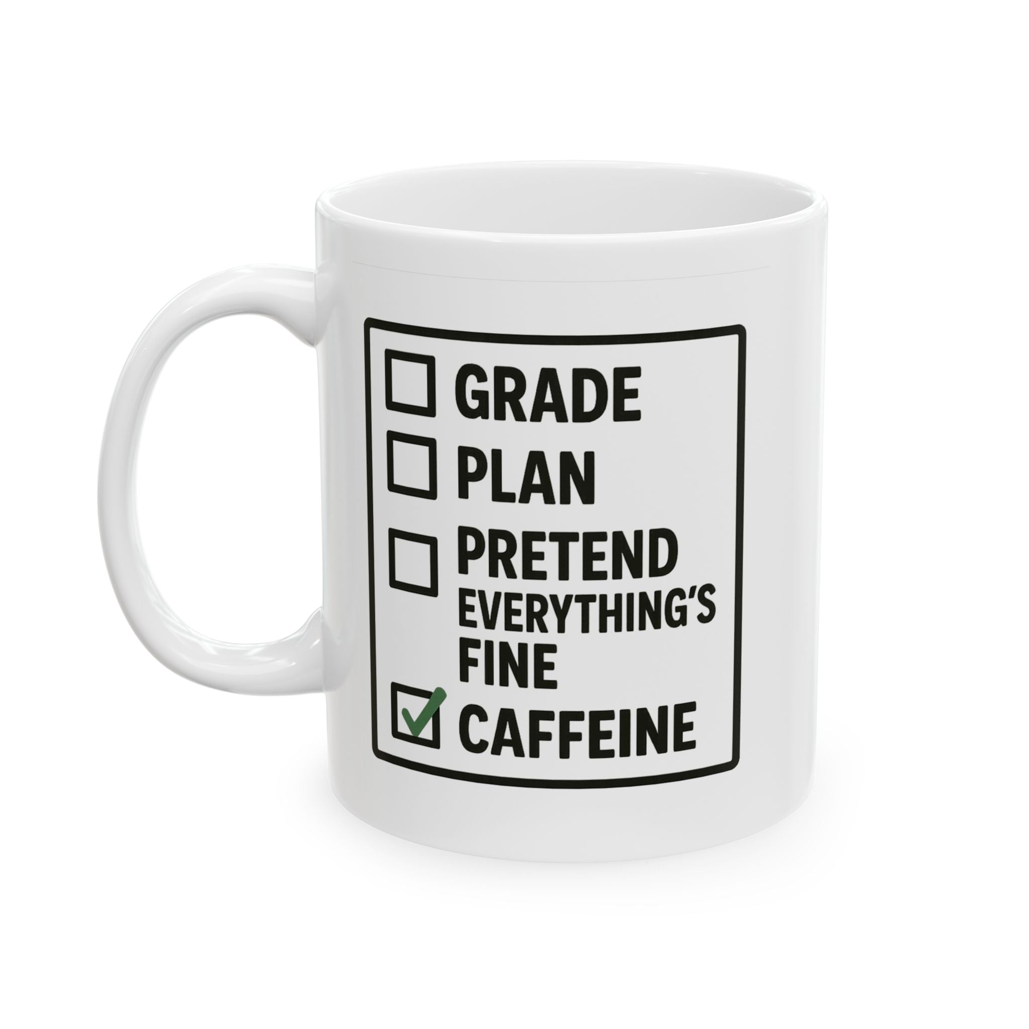 Grades Before Caffeine Mug